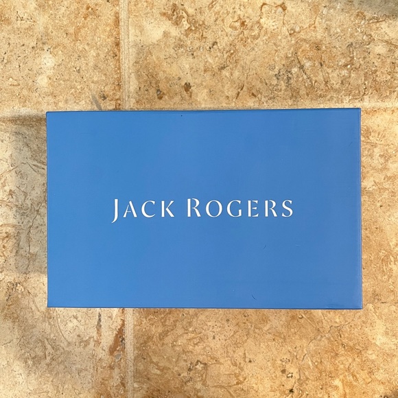 NEW IN BOX Jack Rogers Blue Suede Demi Wedge Size 7 - Picture 4 of 6